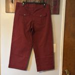 Gloria Vanderbilt Women's Wide Leg Cropped Green Pants NWOT Photo 1