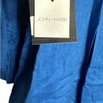 John Mark Blue Linen‎ Dress with Scarf nwt Size L Photo 5