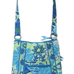 Vera Bradley Doodle Daisy Blue Green Floral Crossbody Quilted Bag Purse NWOT Photo 0