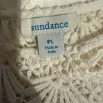 Sundance Women’s Sz Large Petite Sheath Dress Imperial Lace Eyelet Cotton White Photo 3