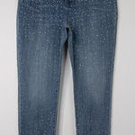 Chico's New! so slimming girlfriend slim leg ankle jeans diamond, size 10R Photo 0
