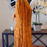 Lush Clothing Lush Yellow Dots Printed Long Sleeve Dress L NWT Photo 2