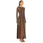 Ulla Johnson  Albie Knit Long Sleeve Dress in Zoisite Small New Womens Maxi Gown Photo 1