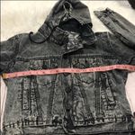 JOYRICH hooded acid wash denim jean gray jacket S Black Photo 12