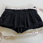 Edikted  Black Denim Pleated Micro Mini Skirt Skort Size M Photo 6