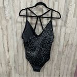 Kona Sol NWT Black Floral Medium Coverage One Piece Swimsuit Bathing Suit Photo 1