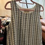 Moon River Bohemian Tassel Dress Sleeveless White Blue Patterned Casual Mini‎ Photo 3