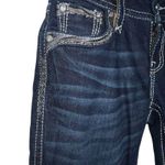 Rock Revival  Deeka Straight Women’s 26 X 33 Blue Jeans Stretch Denim Embellished Photo 3