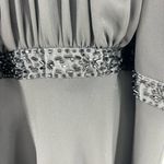 Jones Wear  Dress halter black beaded flowy floor length 10 formal cocktail party Photo 4