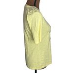 Talbots sequined embroidered flamingo graphic tee in yellow size XS Photo 3