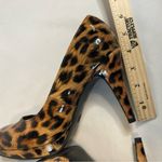 Worthington Woman  Dress Shoe Paten Leopard 4 Inch Heels Pumps Size 7.5 Photo 6