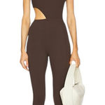 New Gigi C Rory Jumpsuit Chocolate Snakeskin XL Brown Photo 0