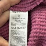 Gap Lot of 2 Size XL Waffle Crewneck Shirt Long Sleeve True Black Deep Dahlia Photo 6