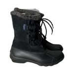 Sperry Boots Womens 7M Black Top Sider Syren Strait Quarter Rubber Snow Winter Photo 0