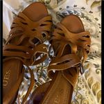 Guess 7.5 Tan brown strappy stiletto heels Photo 2