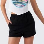 O'Neill  Sonnet High Waist Denim Pull-On Shorts Medium Black NWOT Photo 1