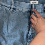 AGOLDE Becker Raw Hem Denim Mini Skirt Blue Size 30 NWT Photo 6