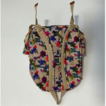 Vera Bradley  Lighten Up Small Backpack in the Falling Flowers Neutral pattern Photo 6