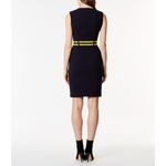 Karen Millen  Women's Navy Blue Classic Athleisure Belted Pencil Dress 4 NWT $350 Photo 8