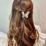 Hair Clip Claws Butterfly Accessories Pink Photo 1