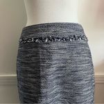 Karl Lagerfeld  • Blue White Tweed Pencil Skirt Photo 1