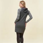 Krimson Klover Shelby Hoodie Sweater Dress Charcoal Size Medium Gray Photo 1