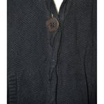 UGG Angeline XL Cape Poncho Ladies Black Cable Knit Sweater Arm Holes Pockets Photo 3