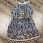 Hemant & Nandita Dress Women 2X Blouson Boho Scoop Neck Colorful Sleeveless Midi Size XXL Photo 0