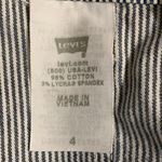 Levi's  Striped Jean Shorts junior’s Size 4 Photo 6
