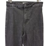 Cello Black High Waist Rise Flared Leg Raw Hem Frayed Jeans Juniors 3 Photo 2