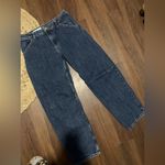 ZARA  Barrel Jeans dark wash $98 denim winter casual classic Photo 4