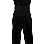 Pretty Little Thing  Black Ribbed Jumpsuit Size 0 Photo 0
