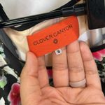 Clover Canyon  Cuba Scarf Blouse Floral Geometric Cold Shoulder Top Sz S Photo 3