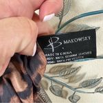 B Makowsky  Westbourne Pebbled Leather Convertible Crossbody Bag Metallic Pewter Photo 7