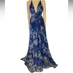 Luxxel Elegant Floral Navy Dress size L Photo 8