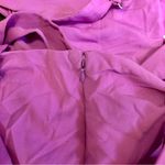 Halston Heritage  Gown Long Maxi Dress Open Back Cut Outs Orchid Purple Pastel 12 Photo 10