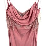 For Love & Lemons Pink Ruby Midi Slip Dress Lace Satin Lingerie Y2K Medium New Photo 1