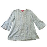 Lilly Pulitzer  light blue & white striped linen tunic top size S Photo 10