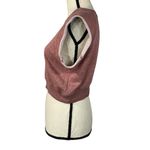 BDG UO X-Small Crop Sweatshirt Top Sleeveless Crew Neck Stretch Pink Heathered Photo 3