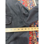 The Frankie Shop Dallas Oversized Denim Overshirt Dark Grey 100% Cotton XXXS/XSS Photo 7