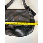 Cole Haan  Leather Flap Shoulder Bag Embroidered‎ Accent Bohemian Womens Purse Photo 5