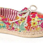 Sperry Topsider Tatama Floral Espadrille Flats Slip On Shoes Women's Size 7.5 Photo 0