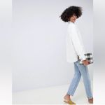ASOS  Western Style Off White Denim Shacket 6 Photo 2