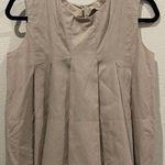 Marni Sleeeveless Taupe Darted Blouse Photo 0