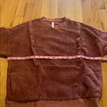 Latched Mama Mauve Breastfeeding Nursing Friendly Sherpa Sweatshirt Sz XS Photo 4