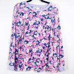 Vera Bradley Women's Long Sleeve Fleece Pajama Top Pink Purple Sz 2XL Photo 0