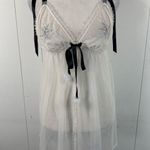 Victoria's Secret  Very Sexy White with Rhinestone Snowflake details Size XL Photo 2