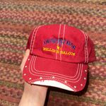 DESERT BAR WESTERN SALOON RED BASEBALL RHINESTONE HAT Photo 0