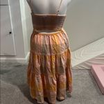 Universal Threads Universal Thread Target plaid smocked tiered maxi dress cut out in back size M Photo 4