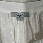 Rails  White Linen‎ Button Up Frances Long Sleeve Top Photo 2